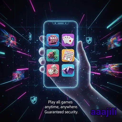 Mobile player enjoying bonuses at aaajili App